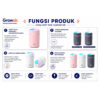 GROWSIR Humidifier Mini Portable USB Diffuser Aromaterapi Lampu RGB 7 Warna Ultrasonic Pelembab Udara Aesthetic EstetikFS035