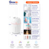 GROWSIR Humidifier Mini USB Dengan Lampu Tidur 7 Warna Ultrasonik Kabut Nano Pelembap Udara FS042