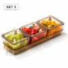 GROWSIR Nampan Toples Lebaran Akrilik Minimalis Wadah Penyimpanan Makanan Elegan Toples Snack Permen Serbaguna Hampers Souvenir CF063