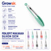 GROWSIR Pencapit Makanan Silikon 32cm Stainless Steel Food Tongs| Penjepit Food Tongs Anti Selip dengan Kunci Pengunci | Multifungsi CF106