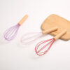 GROWSIR Pengocok Telur Gagang Kayu Manual Silikon 26cm | Whisk Telur Anti Gores untuk Baking & Memasak CF105