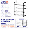 GROWSIR Rak sepatu 4 susun Tempat Sepatu Sandal Portable Rak Sendal Serbaguna CF102