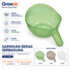 GROWSIR Saringan Beras Serbaguna | Saringan Cuci Beras, Sayur & Buah | Lubang Rapat Anti Berceceran CF091
