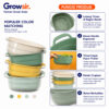 GROWSIR Saringan Sayur & Buah Dengan Tutup Keranjang Buah Pengering Sayuran Saringan Serbaguna CF069