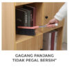 GROWSIR Sikat Pembersih Debu Kasur Sofa Karpet Serbaguna Waterproof Gagang Stainless Panjang CF090