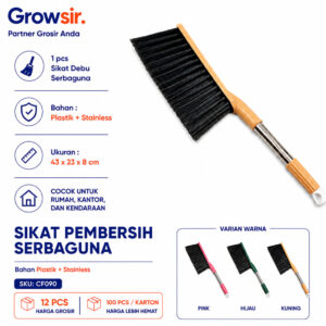 GROWSIR Sikat Pembersih Debu Kasur Sofa Karpet Serbaguna Waterproof Gagang Stainless Panjang CF090