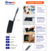 GROWSIR Sikat Pembersih Debu Kasur Sofa Karpet Serbaguna Waterproof Gagang Stainless Panjang CF090