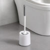 GROWSIR Sikat Pembersih Kloset Estetik Gagang Panjang dengan Wadah Toilet Sikat Kamar Mandi Pembersih WC Dengan Tatakan Tempat CF065