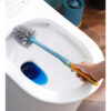 GROWSIR Sikat Pembersih Kloset Estetik Gagang Panjang dengan Wadah Toilet Sikat Kamar Mandi Pembersih WC Dengan Tatakan Tempat CF065