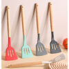 GROWSIR Spatula Tiris Silikon Gagang Kayu Anti Lengket Tahan Panas | Sodet Sudip Alat Masak Cooking Spatula Food Grade CF099