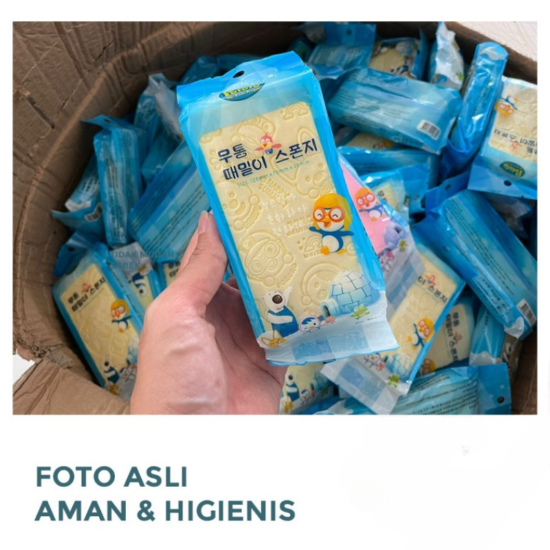 GROWSIR Spons Mandi Perontok Daki Sponge Ajaib Eksfoliasi Tubuh | Spon Penggosok Badan CF058
