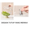 GROWSIR Tempat Buah Estetik Dengan Tutup Mewah Tudung Saji Aesthetic Wadah Snack Elegan CF094