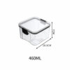 GROWSIR Toples Kotak Snack Kedap Udara Penyimpanan Bening Cereal Kontainer Makanan Food Storage Jar Container CF001