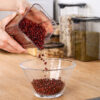 GROWSIR Toples Kotak Snack Kedap Udara Penyimpanan Bening Cereal Kontainer Makanan Food Storage Jar Container CF001