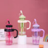 GROWSIR Tumbler Botol Minum Ice Cream Viral Jumbo 1300ML Aesthetic Sedotan Infuser Pegangan Gagang