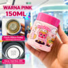 GROWSIR Tumbler Mini Stainless Steel SUS304 Cute Aesthetic 160ml Botol Minum Kecil Food Grade Anti Bocor Tahan Panas Dingin BZ074