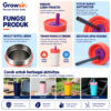 GROWSIR Tumbler Mug Stainless Steel Tahan Panas Dingin 350ml Termos Cup Vacuum Flask SUS316 BZ044