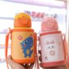 GROWSIR Tumbler Stainless Steel SUS316 480ml Botol Minum Anak Anti Bocor Sedotan dengan Tali Selempang Tahan Panas Dingin BZ052