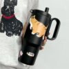 GROWSIR Tumbler Stainless Steel SUS316 Sedotan + Infuser 720ML Tahan Panas Dingin Anti Bocor Vacuum Food Grade dengan Gagang Tali BZ064