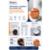 GRROWSIR Humidifier Mini USB Motif Kayu Elegan Dengan Lampu Tidur 7 Warna Pelembap Udara Ultrasonik FS039