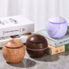 GRROWSIR Humidifier Mini USB Motif Kayu Elegan Dengan Lampu Tidur 7 Warna Pelembap Udara Ultrasonik FS039