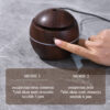 GRROWSIR Humidifier Mini USB Motif Kayu Elegan Dengan Lampu Tidur 7 Warna Pelembap Udara Ultrasonik FS039