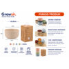 GROWSIR 4 PCS Mangkuk Pastel Mangkok Wheat Straw Mangkuk Makan Gandum Jerami Bowl Set PZ011