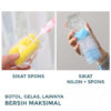 GROWSIR [7 IN 1] Sikat Botol Susu / Pembersih Botol Susu 7 Set / Sponge Spons Botol Susu CF061