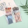 GROWSIR [8 in 1] Set Kuas Makeup Bulu Lembut Travel Aesthetic – Makeup Brush Set with Pouch MZ028