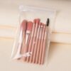GROWSIR [8 in 1] Set Kuas Makeup Bulu Lembut Travel Aesthetic – Makeup Brush Set with Pouch MZ028