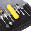 GROWSIR Alat Makan Sendok Garpu Sumpit Box Set Stainless Steel Sendok Set Souvenir FH004