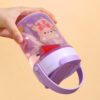 GROWSIR Botol Air Minum & Wadah Bekal Anak 2in1 550ml Karakter BPA FREE Anti Tumpah Free Sendok 054