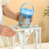 GROWSIR Botol Air Minum & Wadah Bekal Anak 2in1 550ml Karakter BPA FREE Anti Tumpah Free Sendok 054