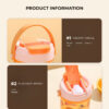GROWSIR Botol Air Minum & Wadah Bekal Anak 2in1 550ml Karakter BPA FREE Anti Tumpah Free Sendok 054