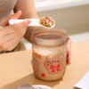 GROWSIR Botol Air Minum & Wadah Bekal Anak 2in1 550ml Karakter BPA FREE Anti Tumpah Free Sendok 054