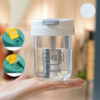 GROWSIR Botol Minum 2 in 1 dengan Sedotan 300ml Anti Bocor | Tumbler Transparan Warna Estetik BZ047