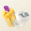 GROWSIR Botol Minum 2 in 1 dengan Sedotan 300ml Anti Bocor | Tumbler Transparan Warna Estetik BZ047