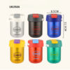 GROWSIR Botol Minum 2 in 1 dengan Sedotan 300ml Anti Bocor | Tumbler Transparan Warna Estetik BZ047