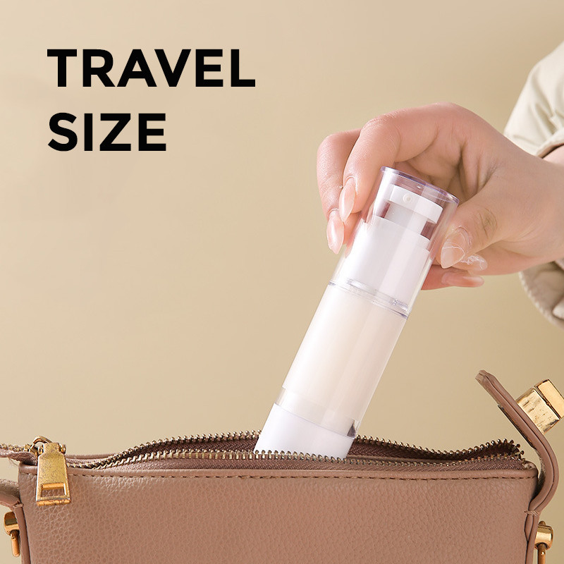 GROWSIR Botol Skincare Airless Pump Refill Travel Size Untuk Spray Serum Lotion Tebal Tersedia Dalam 4 Ukuran XY126