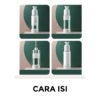 GROWSIR Botol Skincare Airless Pump Refill Travel Size Untuk Spray Serum Lotion Tebal Tersedia Dalam 4 Ukuran XY126