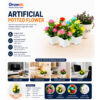 GROWSIR Bunga Mawar Plastik Tanaman Hias Artificial Aesthetic Mini Pot Rose Hiasan Ruang Tamu Estetik TH005