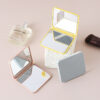 GROWSIR Cermin Lipat Mini Polos 2 Sisi Cermin Mini Portable Traveling Kaca Cermin Lipat Makeup MZ016
