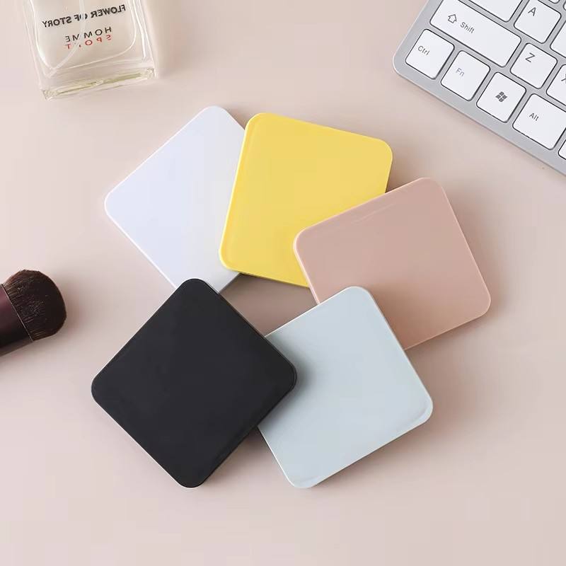 GROWSIR Cermin Lipat Mini Polos 2 Sisi Cermin Mini Portable Traveling Kaca Cermin Lipat Makeup MZ016