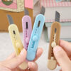 GROWSIR Cutter Mini DIY Warna Pastel Lucu Portabel Alat Pemotong Kertas Paket Cocok Untuk Souvenir XY131