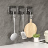 GROWSIR Gantungan Dinding Tempel Tanpa Bor 2 Pcs | Hook Gantung Serbaguna Kuat | Kait Tempel untuk Rumah Kamar Dapur XY118