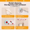 GROWSIR Gantungan Dinding Tempel Vakum Multifungsi 7 Kait | Rak Gantungan Baju Topi Tas Handuk XY151