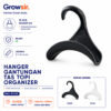 GROWSIR Hanger Gantungan Tas Topi Organizer untuk Lemari Multifungsi Serbaguna XY129