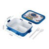 GROWSIR Kotak Makan Anak Motif Dino Astronot Bahan Tebal Food Grade Lunch Box Set Anti Tumpah FH090