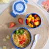 GROWSIR Kotak Makan / Bekal Bentuk Kue 2 Tingkat 1450ml Tebal Lunch Box Bekal Cake Set FH084