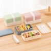 GROWSIR Kotak Makan Bento Jepang Susun Tingkat Anti Tumpah | Lunch Box Free Sendok + Garpu + Pisau